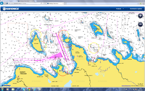 Карта navionics глубин