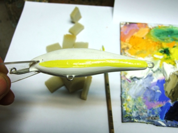 тогда полоску желтой ...